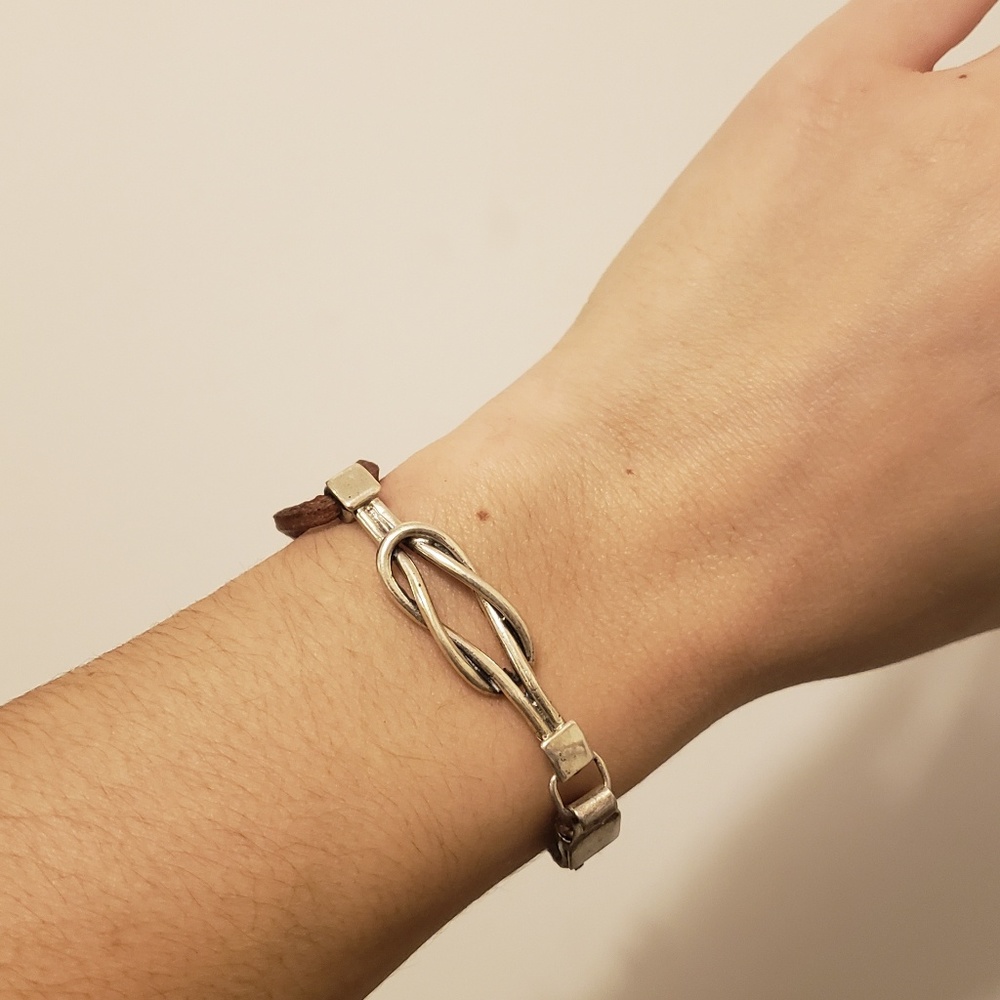 Sterling Silver rope infinity bracelet